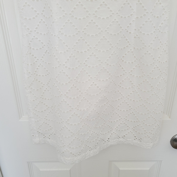 NWT Urban Outfitters White Eyelet Mini Dress Size M - Picture 4 of 8